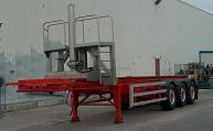 Oplegger container-kipchassis